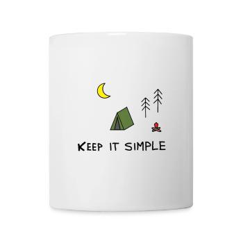 Simple tent colorful - Mug - white - Front