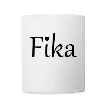 Fika Heart | Coffee Cake Calm Time-Out - Tasse - Weiß - Vorne