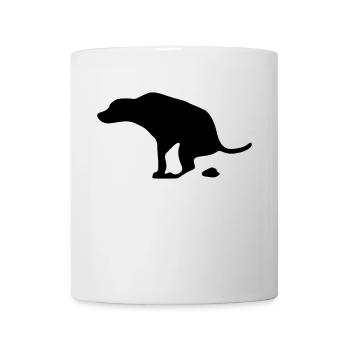 Kackender Hund Geschenk Geschenkidee - Tasse - Weiß - Vorne