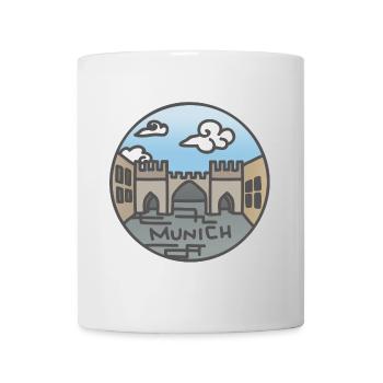 Munich Illustration - Mug blanc - blanc - Devant