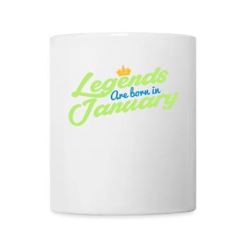 Les légendes sont nées en janvier - Mug blanc - blanc - Devant