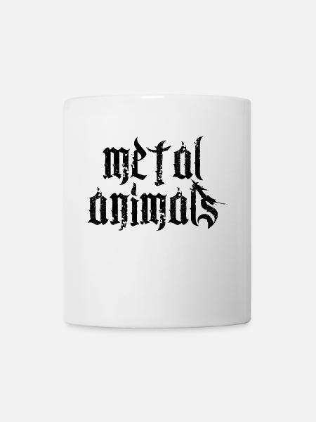 Animaux en métal - Mug blanc - blanc