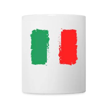 Italien National Flagge - Tasse - Weiß - Vorne