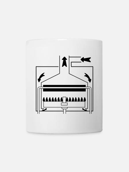 Chaudière radiateur - Mug blanc - blanc
