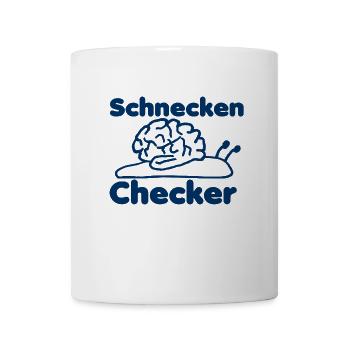 Scheckenchecker - Tasse - Weiß - Vorne