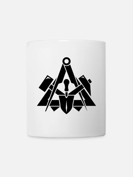 Maurer Zunftzeichen - Tasse - Weiß