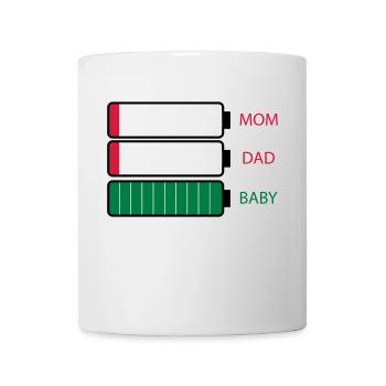 Parents empty battery - Mug - white - Front