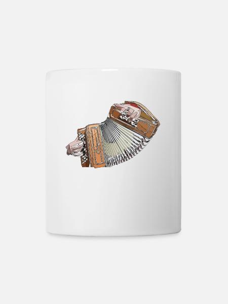 accordéon en dents de scie - Mug blanc - blanc
