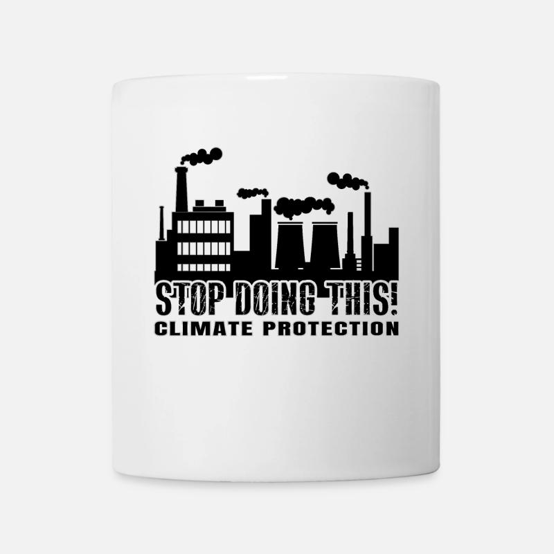Stop Doing This! - Climate Protection - Tasse - Weiß