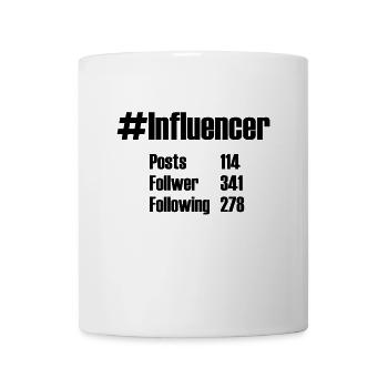 Influencer - Tasse - Weiß - Vorne