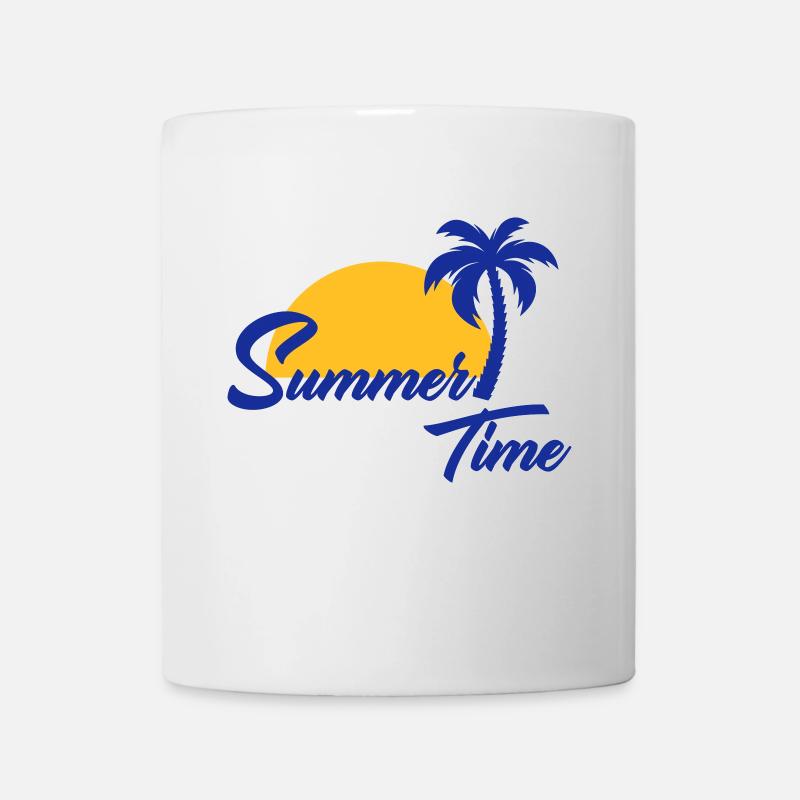 Summertime summer summertime palm tree beach sea - Mug - white
