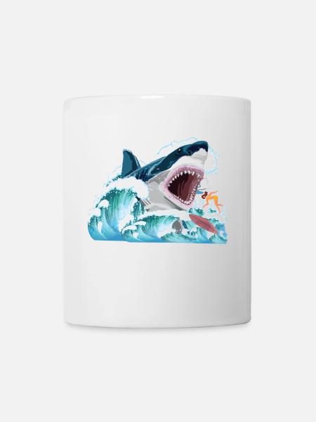 Megalodon attacks ! - Tasse - Weiß