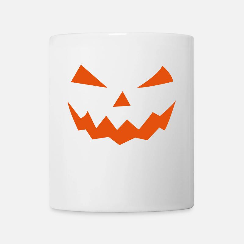 Design de citrouille d'Halloween - Mug blanc - blanc
