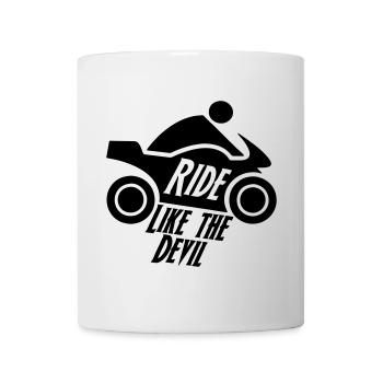 Biker Motorrad Motorradfahrer Bike Geschenk - Tasse - Weiß - Vorne