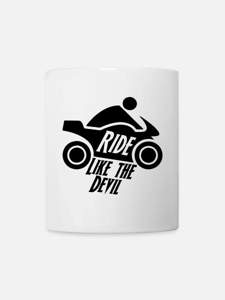 Biker Motorrad Motorradfahrer Bike Geschenk - Tasse - Weiß