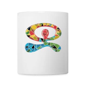Indalo Bunt Gekachelt - Tasse - Weiß - Vorne