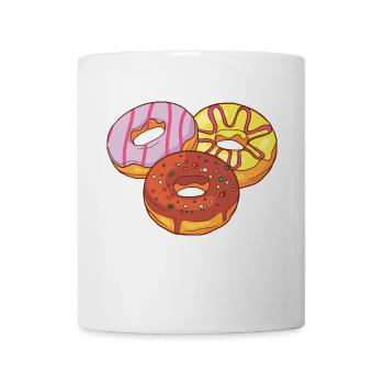 Donuts Confiserie Cookie Törtchen Kuchen Torten - Tasse - Weiß - Vorne