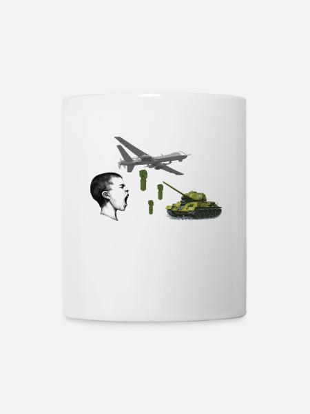Anti Krieg Statement - Tasse - Weiß