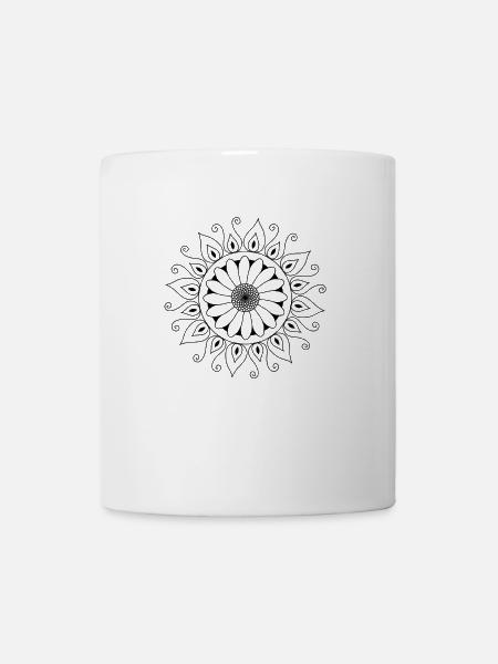Mandala flower 1 - Mug - white