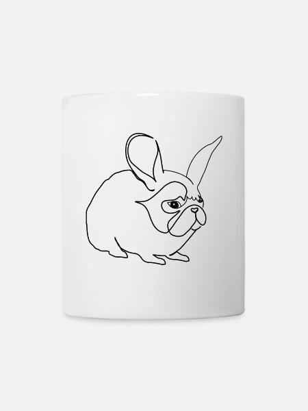 Pug bunny Pug Rabbit - Mug - white