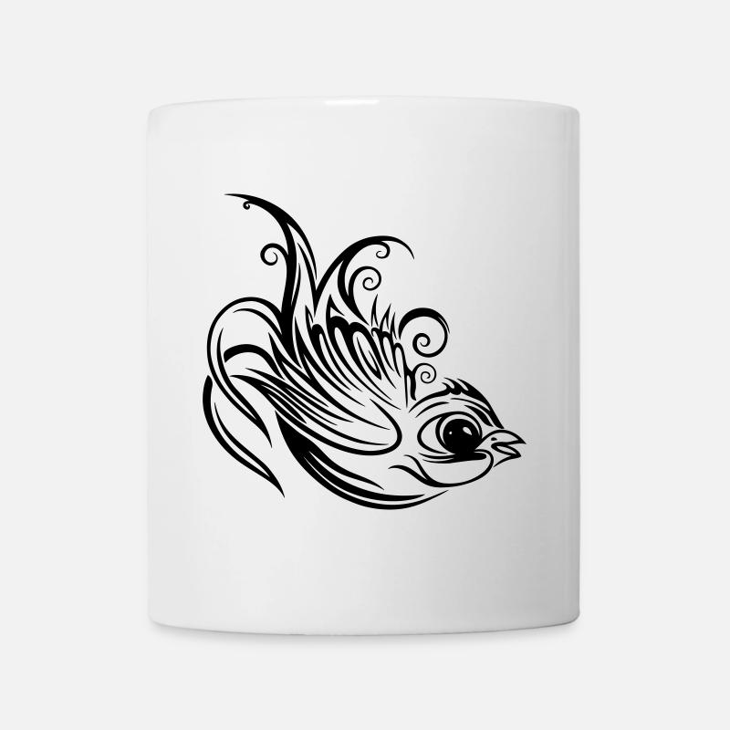 Hirondelle, printemps, messager de printemps - Mug blanc - blanc