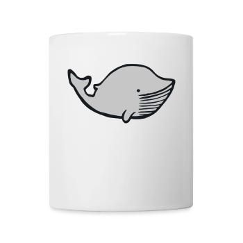 Wal Kind Kinder Baby Fisch Geschenkidee - Tasse - Weiß - Vorne