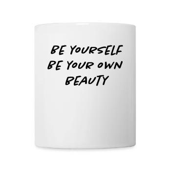 sois toi-même sois ta propre beauté - Mug blanc - blanc - Devant