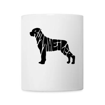 Rottweiler Hund - Tasse - Weiß - Vorne