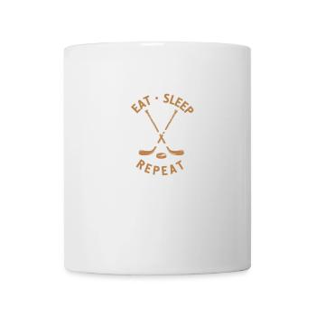 Hockey Eat Sleep Repeat Spieler Fan Geschenk - Tasse - Weiß - Vorne