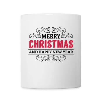 Frohe Weihnachten Weihnachtsgeschenk Santa xmas - Tasse - Weiß - Vorne
