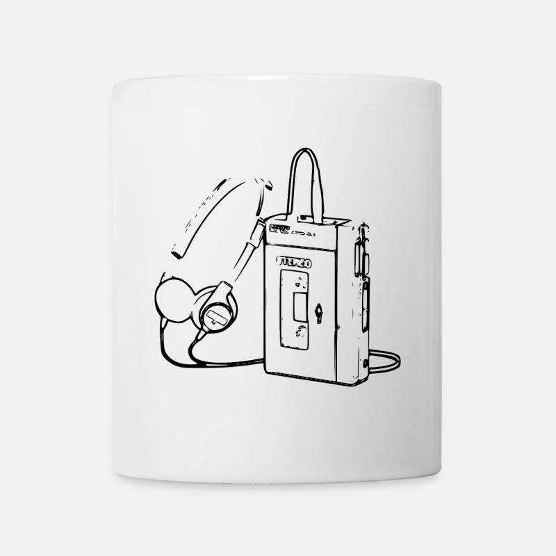 Retro Walkman Kassette - Tasse - Weiß