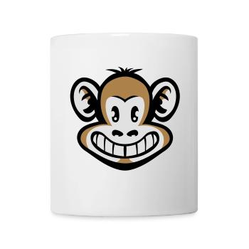 Cartoon Affe flex - Tasse - Weiß - Vorne