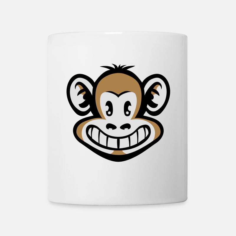 Cartoon monkey flex - Mug - white