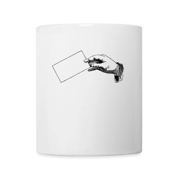 Main - Mug blanc - blanc - Devant