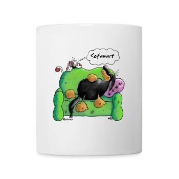 Sofawart - Hovawart - Hund - Hunderasse - Tasse - Weiß - Vorne