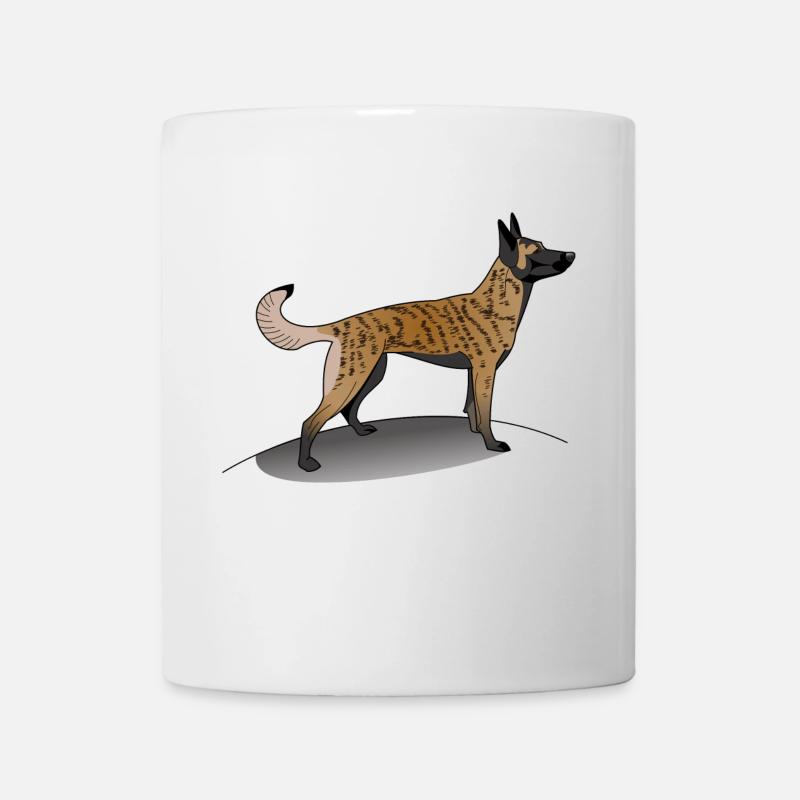 Brindle Dutch Shepherd - Mug - white