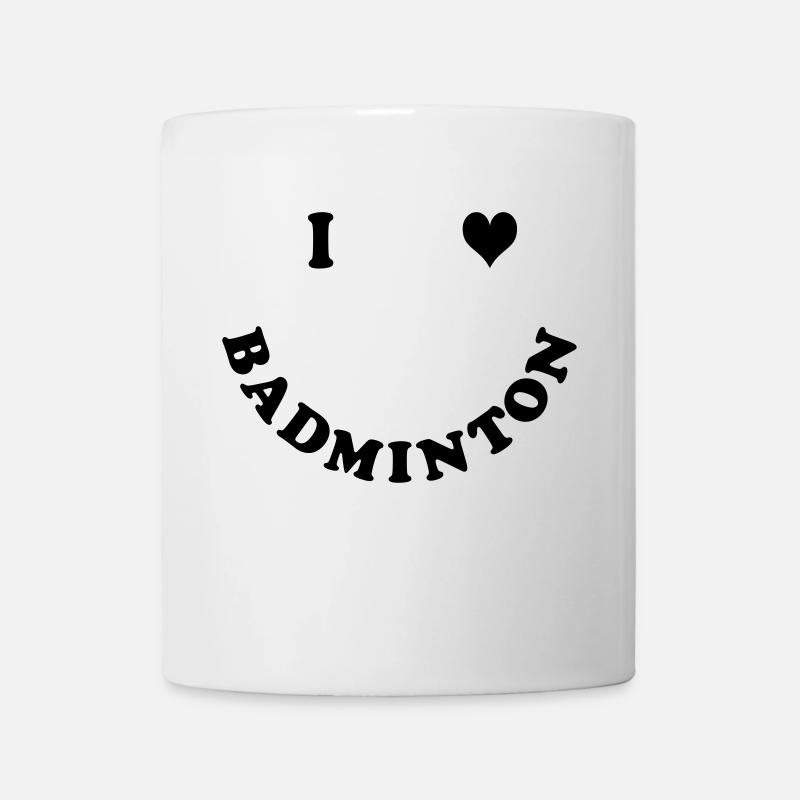 badminton - Tasse - Weiß