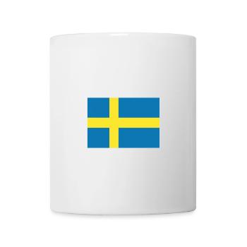 Schweden Schweden Schwedische Flagge Schwedische Flagge - Tasse - Weiß - Vorne