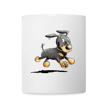 Flotter Dackel - Dachshund - Teckel - Geschenk - Tasse - Weiß - Vorne