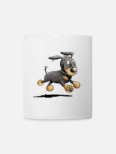 Flotter Dackel - Dachshund - Teckel - Geschenk - Tasse - Weiß