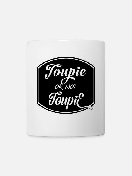 Toupie or not toupie ? Question de menuisier ! - Mug blanc - blanc