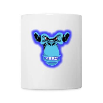 Blauer Affe - Tasse - Weiß - Vorne