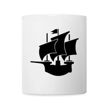 voilier rouage hanséatique - Mug blanc - blanc - Devant