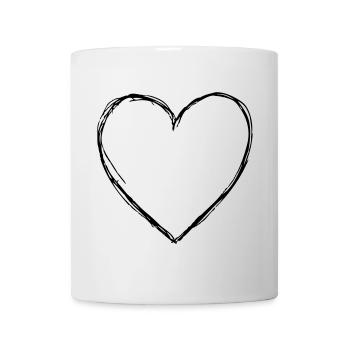 Heart love symbol gift birthday friendship - Mug - white - Front