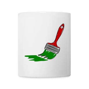 Kreative Maler Pinsel Illustration - Tasse - Weiß - Vorne