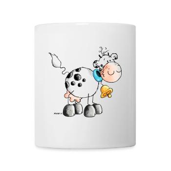 Erna - Kuh - Kühe - Milchkuh - Cartoon - Tasse - Weiß - Vorne
