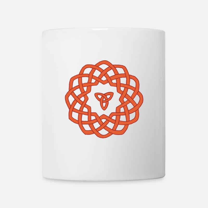 Keltische Blume - Tasse - Weiß