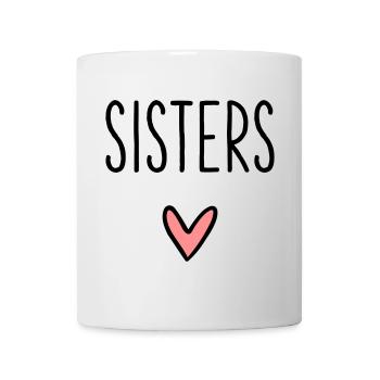 Sisters heart best friend sister love - Mug - white - Front