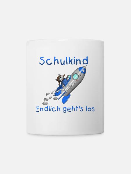 Schulkind - Schulanfang - Tasse - Weiß