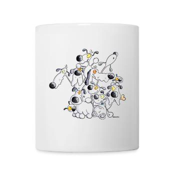 Hundehaufen - Hund - Hunde - Tasse - Weiß - Vorne